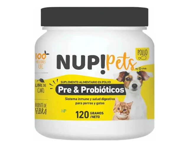 Nup! Pre & Probióticos Perros Y Gatos Sabor Pollo 120 Gr