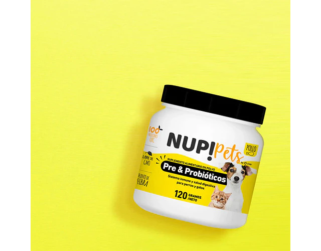 Nup! Pre & Probióticos Perros Y Gatos Sabor Pollo 120 Gr
