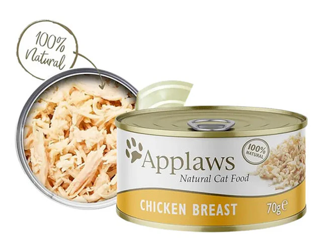 Applaws Alimento Húmedo Para Gato Sabor Pollo 70g Natural Pechuga Pura