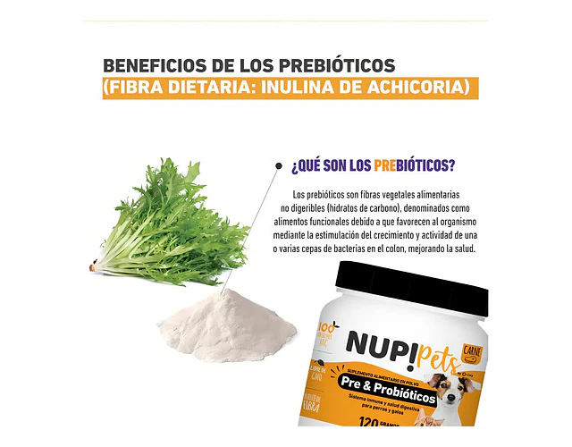 Nup! Pets En Polvo Pre Y Probióticos Perro Y Gato Salmon