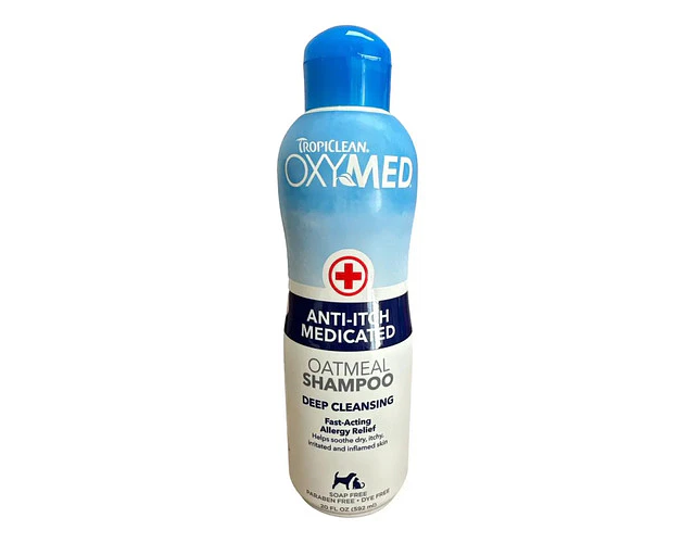 Shampoo Antipicazón Perros Gatos Oxymed Avena 592ml Tropiclean Neutra