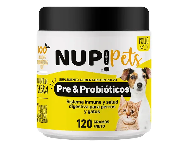 Nup! Pre & Probióticos Perros Y Gatos Sabor Pollo 120 Gr