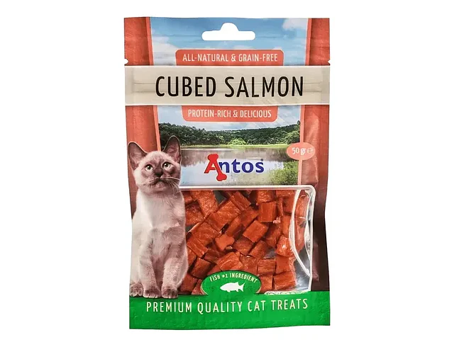 Snacks Gatos Antos Cubos Salmon 50gr