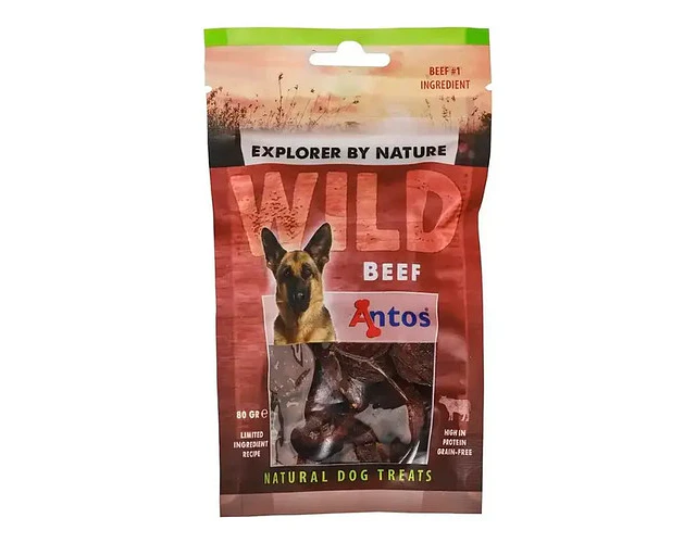 Premios Snack Perros Antos Wild Beef Sachet 80 Gr Carne
