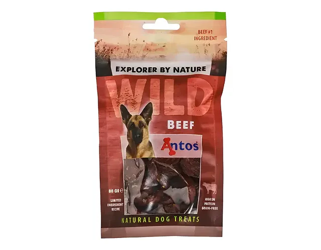 Premios Snack Perros Antos Wild Beef Sachet 80 Gr Carne