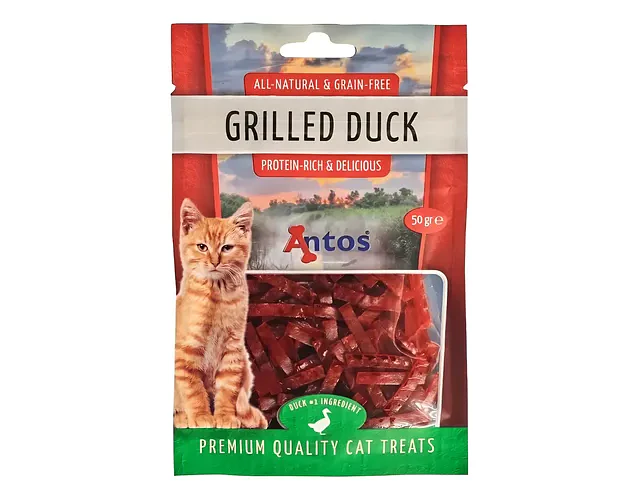 Snack Para Gatos Antos Pato Asado 50gr
