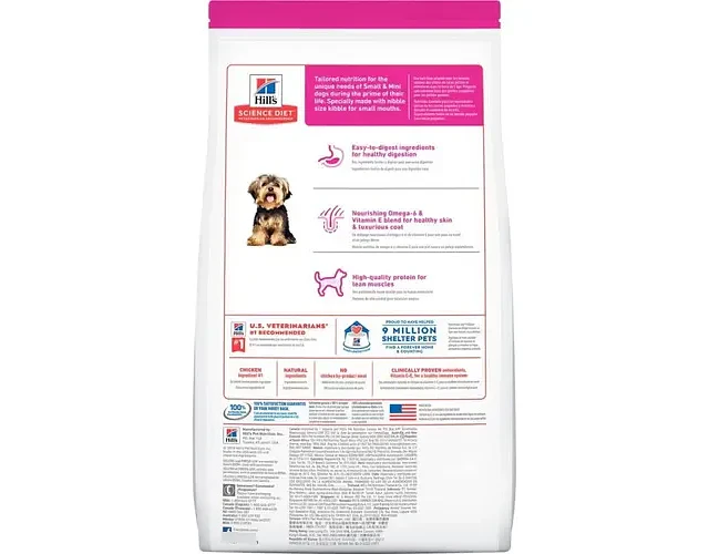 Alimento Hill's Science Diet Adult Small Paws Para Perro Adulto De Raza Mini Y Pequeña Sabor Pollo De 2 Kg