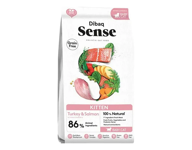 Alimento Dibaq Sense Kitten Pavo Y Salmon 1.5kg
