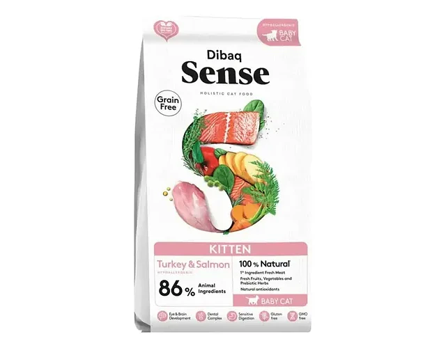 Alimento Dibaq Sense Kitten Pavo Y Salmon 1.5kg