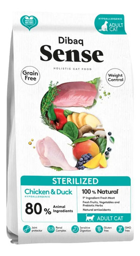 Dibaq Sense Adulto Cat Sterilized Pollo & Pato 1.5KG