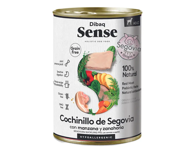 Dibaq Sense, Alimento Húmedo Cochinillo De Segovia 380gr