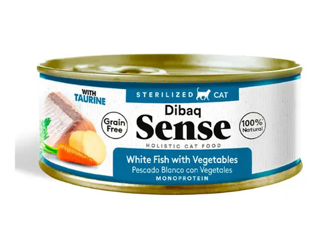 Dibaq Sense Gatos Sabor Pescado Con Vegetales 70g