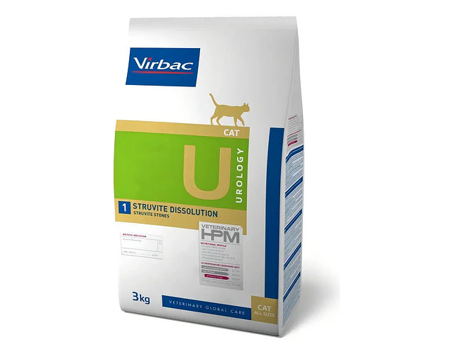 Virbac Veterinary Hpm U1 Struvite Dissolution Para Gato 3kg