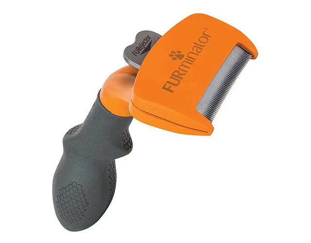 Furminator Deslanador Peine Naranja Para Perros Medianos Pelo Largo Cerdas Acero