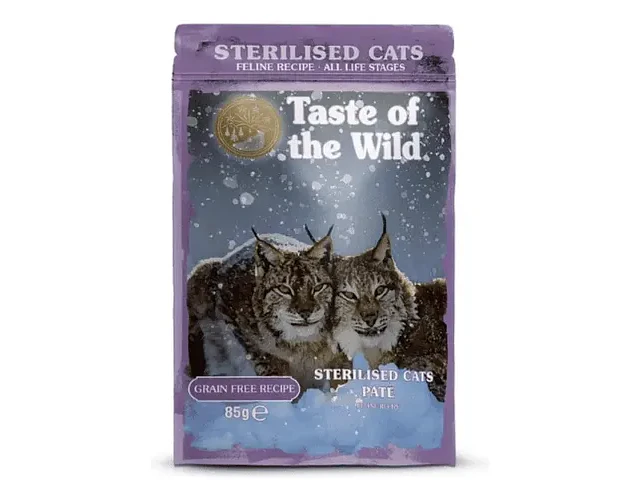 Taste Of The Wild Paté Húmedo Para Gatos Esterilizados 85g Sin Cereales