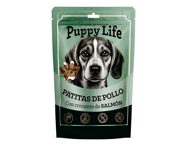 Puppy Life Patitas De Pollo C/crocante De Salmon 80g