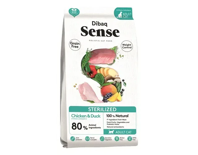 Sense Alimento Gato Adulto Sterilized Chicken & Duck 6kg