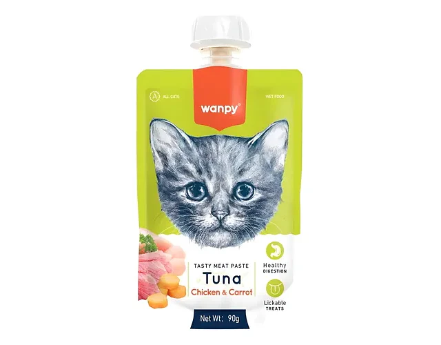 Wanpy Tasty Meat Paste Atun Para Gatos 90g