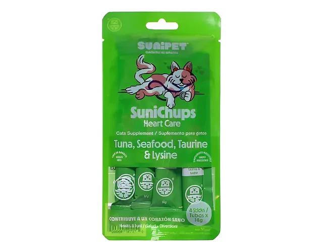 Snack Para Gatos Sunichups Heart Care (atun Y Taurina)