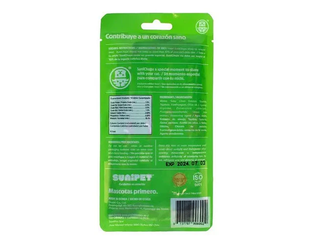 Snack Para Gatos Sunichups Heart Care (atun Y Taurina)