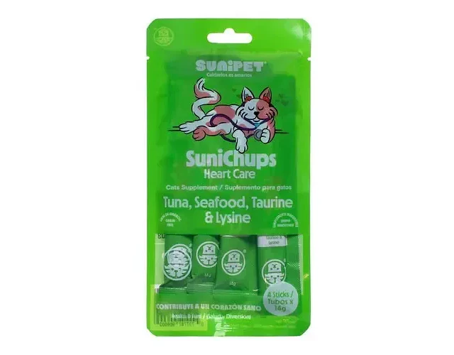 Snack Para Gatos Sunichups Heart Care (atun Y Taurina)