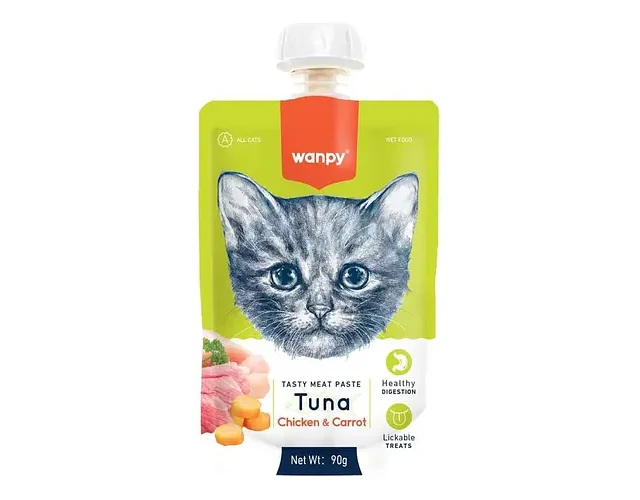 Wanpy Tasty Meat Paste Atun Para Gatos 90g