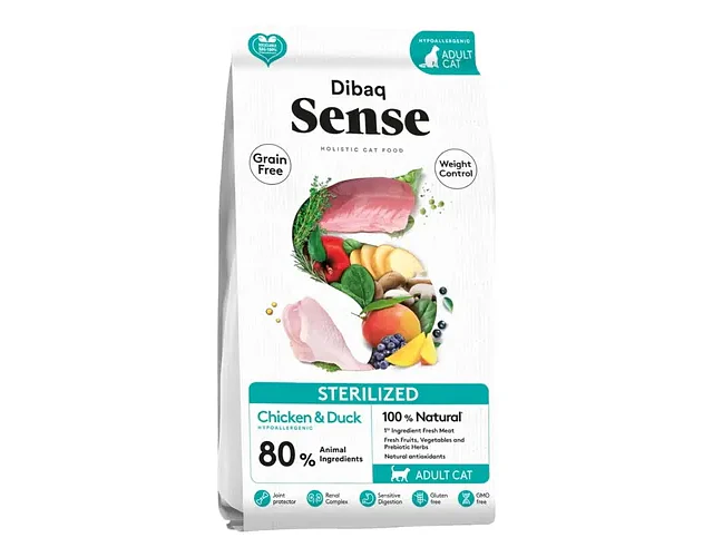 Sense Alimento Gato Adulto Sterilized Chicken & Duck 6kg