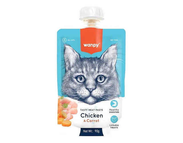 Wanpy Tasty Meat Paste Pollo Para Gatos 90g