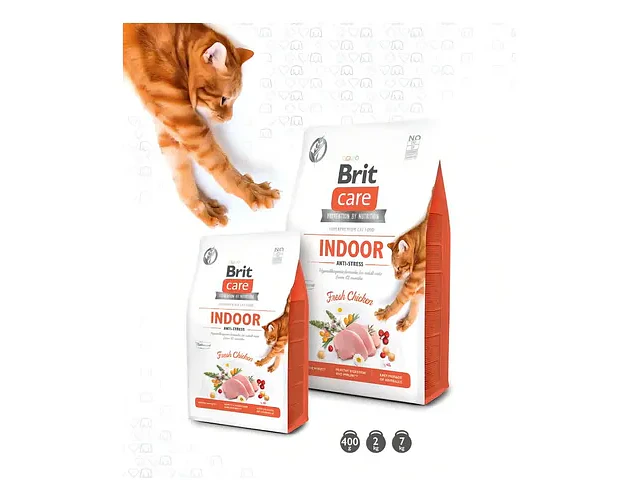 Brit Care Cat Grain-free Indoor Anti-stress 2 Kg