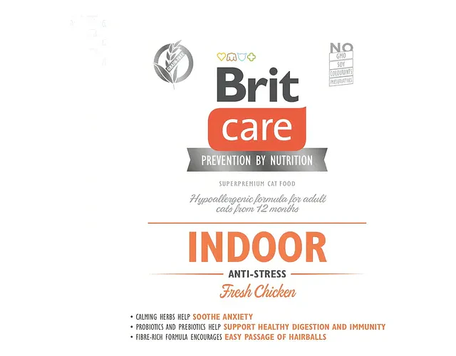 Brit Care Cat Grain-free Indoor Anti-stress 2 Kg