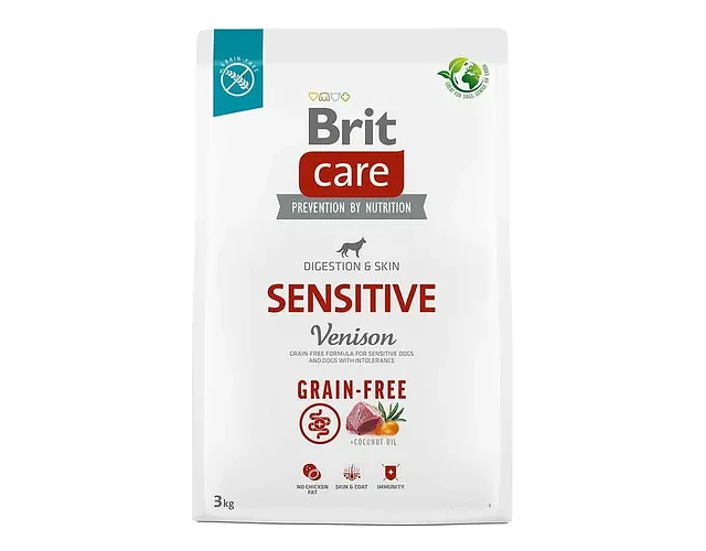 Alimento Brit Care Grain Free Sensible Ciervo Para Perros Adultos 3kg