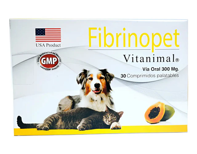 Fibrinopet Vitanimal Suplemento Perros Gatos 30 Comprimidos