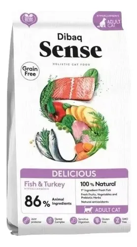 Dibaq Sense Gato Adulto Delicious Pescado & Pavo 6KG