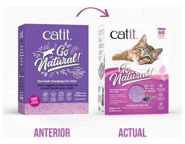 Arena Sanitaria Catiit Go Natural  Lavanda De 5,6 Kg