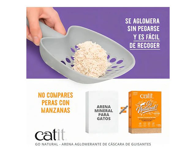 Arena Sanitaria Catiit Go Natural  Lavanda De 5,6 Kg
