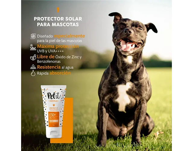 Pet'it Protector Bloqueador Solar Para Mascotas 30g Fps 50+