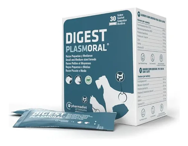 Digest Plasmoral Gatos Y Perros Pequeños Y Medianos 3 Sobres