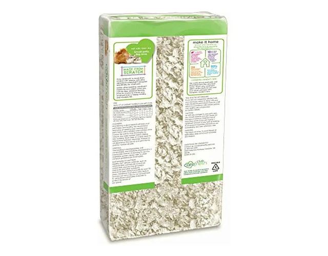 White Natural Pet Bedding, 10 L For Small Animals