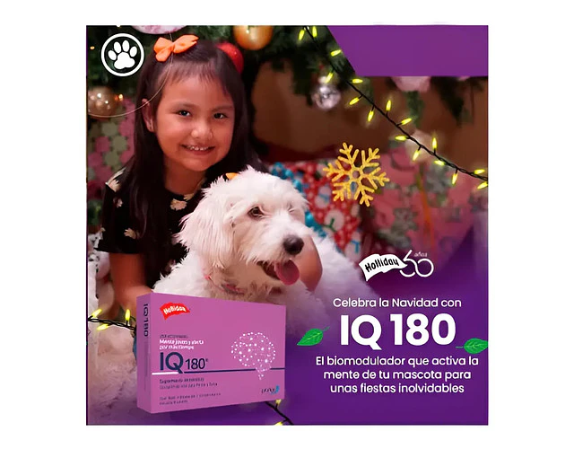 Suplemento Para Perro Gato Holliday Iq180 Neuroprotector X21