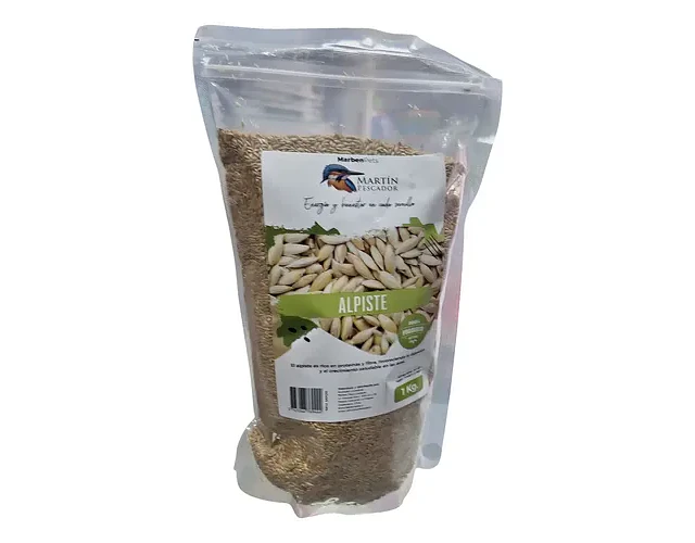 Alpiste Con Cáscara 1 Kg Para Aves Canarios Periquitos Martin Pescador