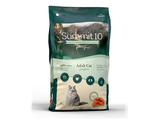 Comida Seca Grain Free Summit10 Gato Salmón Sensible 3kg
