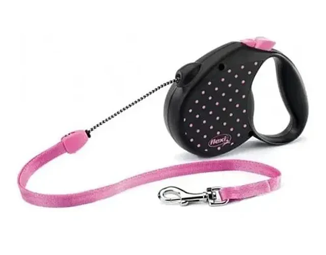 Flexi Color Dots Cordon Rosado 5mts - S