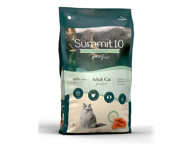 Comida Seca Grain Free Summit10 Gato Salmón Sensible 3kg