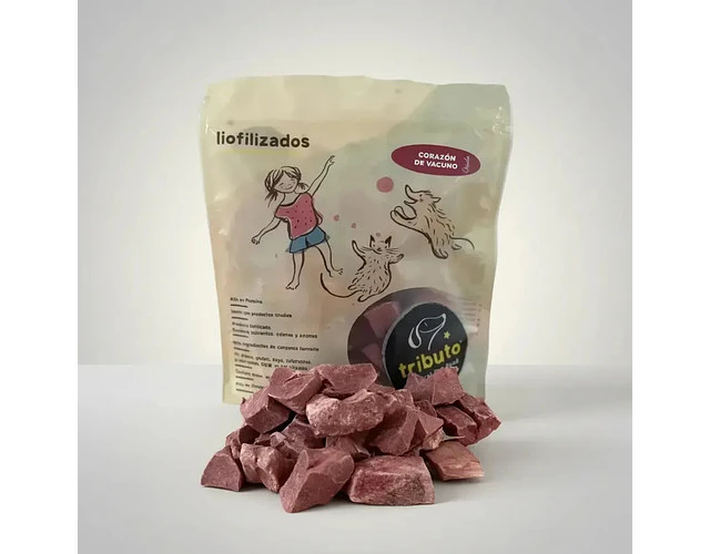 Tributo Snack Perro Liofilizado Corazon De Vacuno 100g