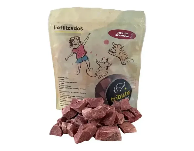 Tributo Snack Perro Liofilizado Corazon De Vacuno 100g