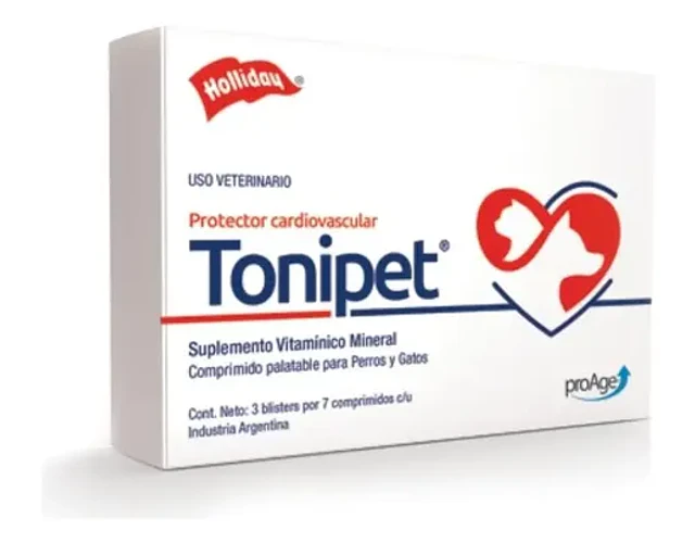 Tonipet Holliday Vitaminas Taurina Perros Gatos Tamaños 21 Comprimidos