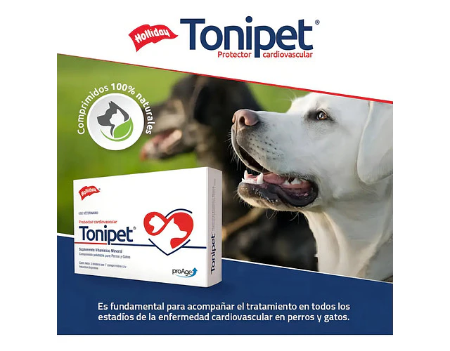 Tonipet Holliday Vitaminas Taurina Perros Gatos Tamaños 21 Comprimidos