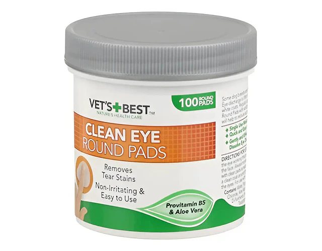 Vets Best Clean Eye Round Pads 100pads
