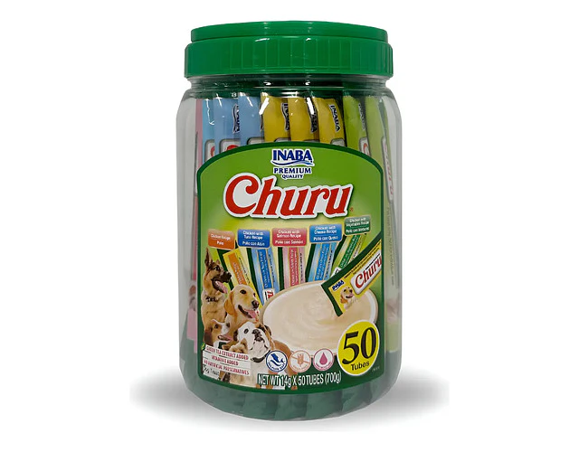 Snack Humedo Para Perro Churu 50 Tubos Pollo Variedades