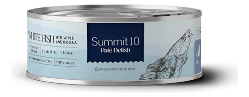 Alimento Húmedo Summit Gato 85g Paté Pescado Blanco Con Manzana